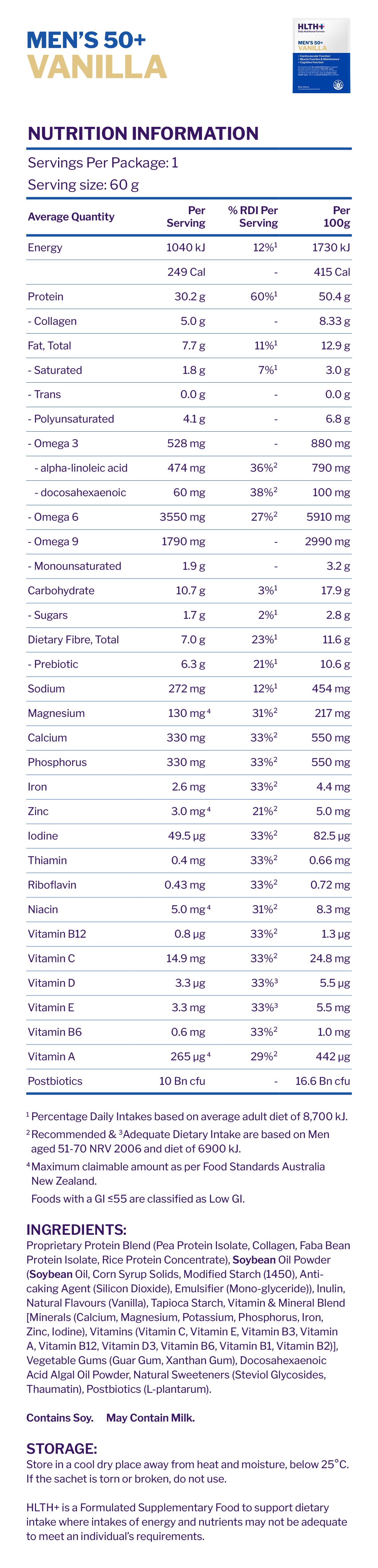 Nutritional information